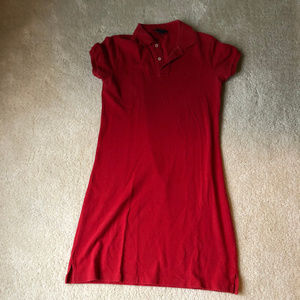 Red polo dress